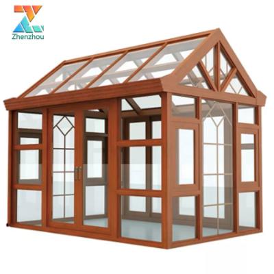 China Modern factory price ustproof sunroom four season prefab sunroom kit waterproof garden VIP sunroom house for sale