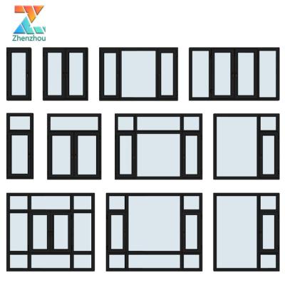 China Sliding Aluminum Sliding Window Modern Design Villa Windows Thermal Break Aluminum Sliding Window Factory Price for sale