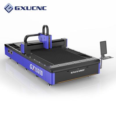 China Laser CUT 1530 Size 1500W Laser Generator Model GX-1530 CNC Sheet Metal Fiber Laser Cutting Machine for sale