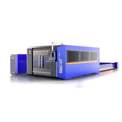 China Traded Table + Automatic Full Coverage 2000W 3000W 4000W 6000wW Fiber Laser Cutting Machine Price for sale