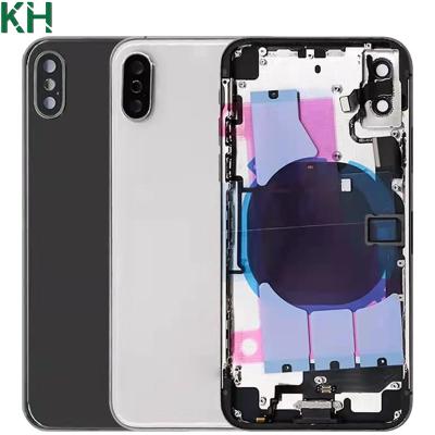 China High Quality Back Cover Glass Housing Replacement For iPhone X XS XS Max Battery Glass Rear Door Chassis With View for sale