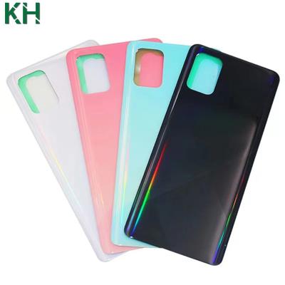 China Plastic Rear Battery Cover Rear Door Housing Glass Panel Replacement Part For Samsung Galaxy A71 A715 A715G Back Battery Cover for sale