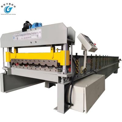 China Electric Trapezoidal Sheet Roll Forming Machine For Roof Sheet Tile for sale