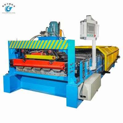 China Metal Roofing Trapezoidal Sheet Roll Forming Machine Cold Galvanizing Roll Forming for sale