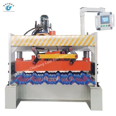 China Industrial Glazed Roof Tile Roll Forming Machine  Customized Te koop