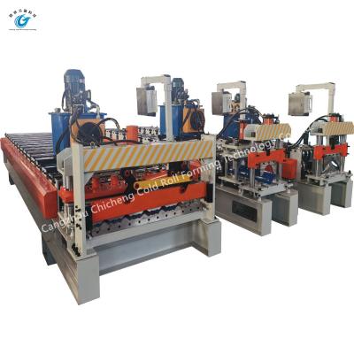 중국                  Glazed Roofing Tile Roll Forming Machine              판매용