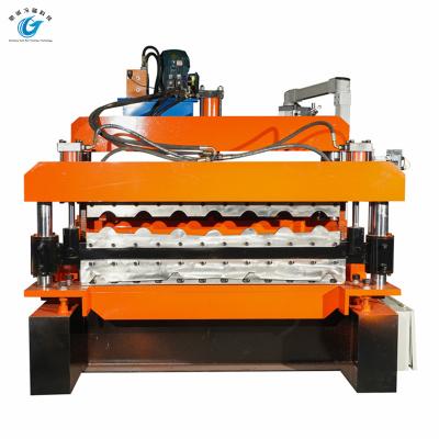 Cina Industrial Double Layer Roof Tile Making Roll Forming Machine in vendita