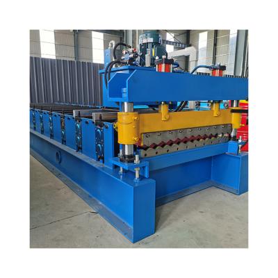 중국 Corrugated Iron Roof Metal Sheet Roll Forming Machine 판매용