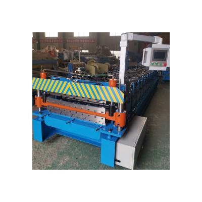 China High Grade Roof Sheets Double Layer Roll Forming Machine For Building Material Stores Te koop