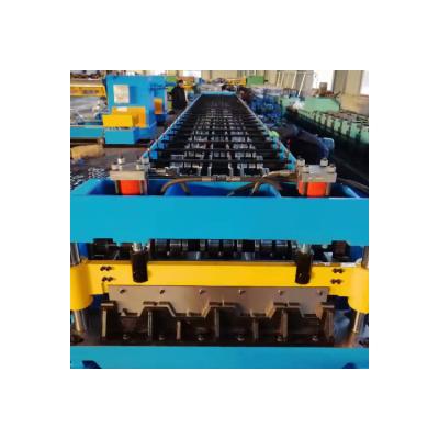 China Cold Rolling Floor Deck Roll Forming Machine High Productivity Customized Color à venda