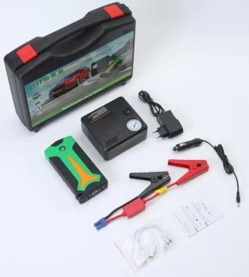 China Multifunctional portable 12V lithium battery automotive high power passenger car / jumper automotive jump starter, with compressor for sale