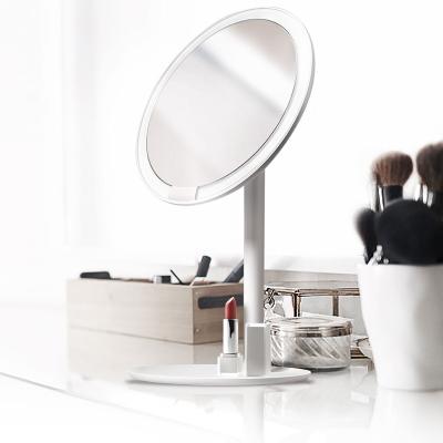 China AMIRO HD Lighted Mirror Dimmable Adjustable Countertop 60 Degree Rotating Daylight 2000mAh Led Makeup Mirror Lamp From MI Youpin for sale