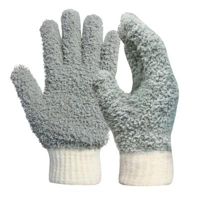 China Wholesale Soft Lint Free Highly Absorbent Machine Washable And Reusable Microfiber With Cuff Dusting Acrylic Durable Housework Cleaning Gloves for sale