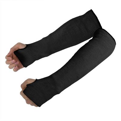 China Moderate Heat/Flexible/Comfortable Forearm Safety Kitchen Use Double Layer Arm Protection Cut Out Level 5 Heavy Duty Long Cut Sleeves With Knitted Thumb Hole for sale