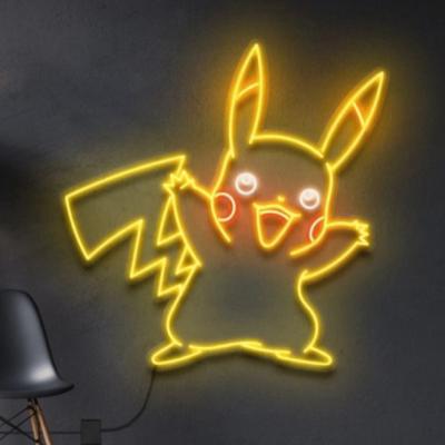 China DC12V low voltage factory direct product safe pikachu led neon sign cute led neon sign party decoration led signs for sale