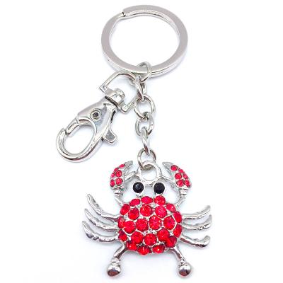 China Light Crab Ocean Series Purse Purse Charm Sublimation Custom Logo Keychain for sale