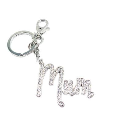 China Hot Selling Zinc Alloy Dangle Charm Zinc Alloy Mothers Day Keepsake Birthday Graduation Rhinestone Purse Key Chain For Gift for sale