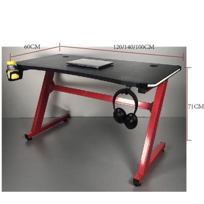 China (Other) Hot Selling Luxury Customized Adjustable Modern Office Gaming Computer Desk High Quality for sale