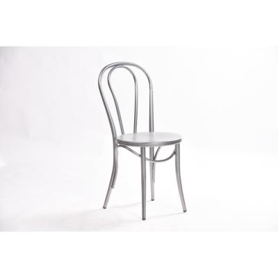 China MODERN Modern Style Low Price Round Back Modern Restaurant Chair Black Metal Dining Chair for sale