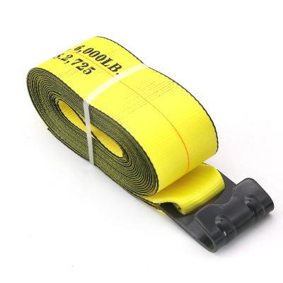 China Cargo control Customized Steel Ratchet Tie Yellow Rachet Strap Wholesale Lashing Cargo Belt for sale