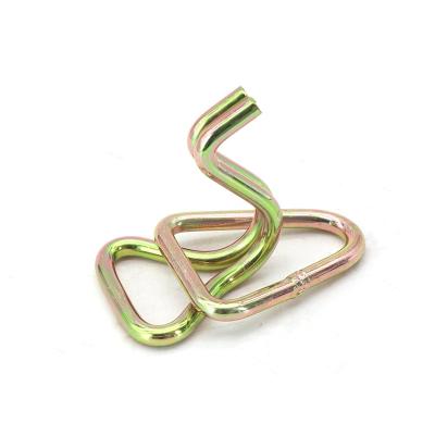 China Heavy Industry Factory direct sale Double J Hook with Strap Delta Ring High quality D Ring Snap Hook for sale