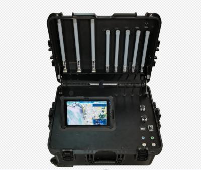 China Portable UAV Detection And Control Integrated Box Full Range Portable Drone Jammer And Detector Station for sale