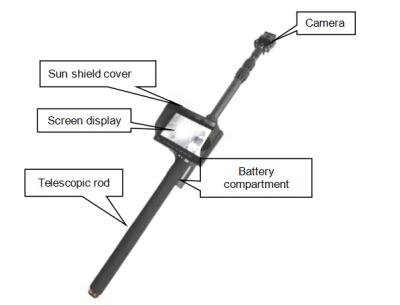 China Carbon Fibre Pole Telescopic Ir Search Camera Under Vehicle Surveillance System 1080p for sale