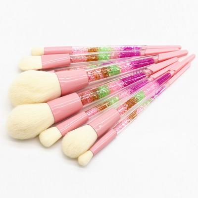 China OEM Makeup Brush Set Smudge Brush 8pcs/set Diamond Crystal Acrylic Handle Brush Shadow Flare Blush Multifunctional Brushes for sale