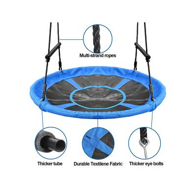 China Modern Playful Outdoor Indoor Use 40 Inch Circular Saucer Swings For Kids for sale