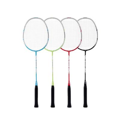 China Eastic & Hot Selling Durable Logo Aluminum Carbon Badminton Racket Customized by Different Color for sale