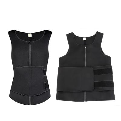 China Custom Hot Selling Overall Adjustable Comfortable Drop Ship Fitness Sweat Sauna Suit Vest For Men for sale