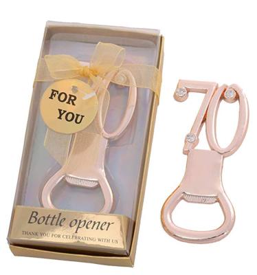 China Gift & Craft 70 Gold Beer Bottle Openers Iin Gift Box Wedding Anniversary Gifts Birthday Gifts for sale