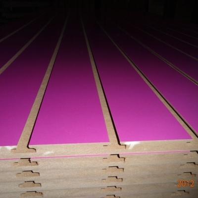 China Industrial Melamine Faced MDF Slotted With Best Quanlity for sale