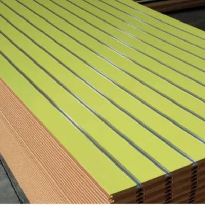 China 18mm Industrial Melamine Faced MDF Slotted With Good Quanlity for sale