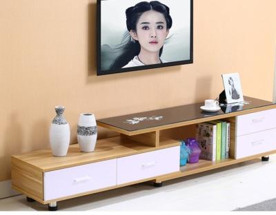 China Europe Retractable Type of Ark Home Tempered Glass TV Decoration Combines Living Room Size Family TV Ark Furniture for sale