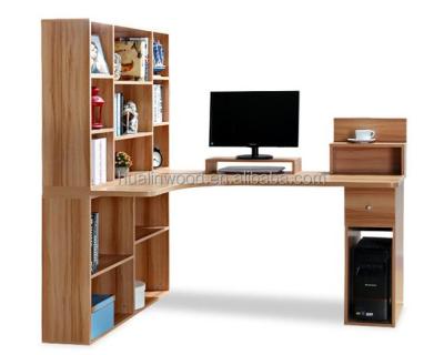 China PC Desk New Style Computer Table With Study Table With Shelf for sale