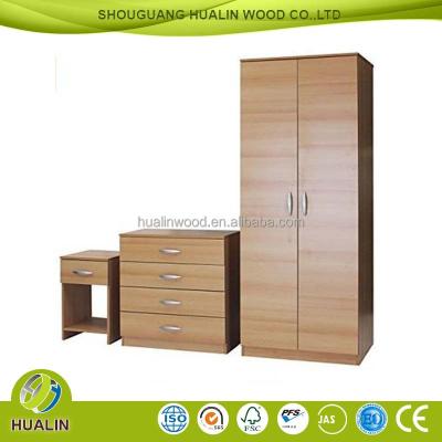 China 2016 New Panel Design Customized Modern MDF Bedroom Furniture Set for sale