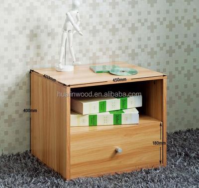 China PANEL one drawer night stand/wooden cheap bedside table for sale