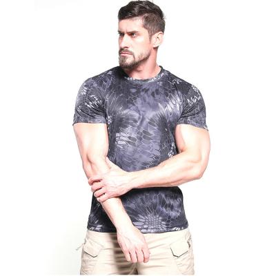 China Wholesale Viable Sleeve Quick Dry T-shirt Short Camouflage Breathable Summer Shirt For Outdoor Activity for sale