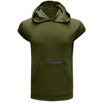 China Breathable QUICK DRY Quick Dry Teams Sport Gym Vest Fashion With Pullover Fitness Hooded Sleeveless Shirts for sale