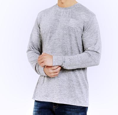 China Breathable High Quality Four Color Long Sleeve Men's Fashional Shirts Crew Neck Fishing Soft Material Shirt for sale