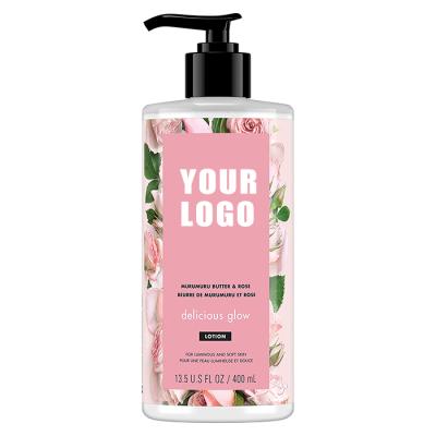 China Wholesale Natural Long Lasting Glowing Skin Nourishing Rose Perfume Body Lotion Private Label for sale