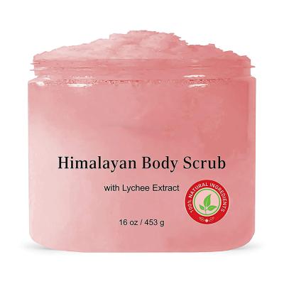 China Wholesale Exfoliator Private Label All Natural Raw Rose Organic Exfoliating Himalayan Salt For Body Scrub for sale