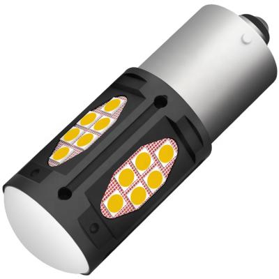 China 12v 168 5202 h1 red white h3 h4 3156 3157 1156 1157 p21w ba15s 7440 7443 auto led bulbs 1156-30smd-3030-len for sale