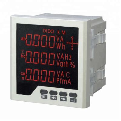 China three phase digital multifunction ampere volt poer energy meter ith RS485 meter 220 volt att meter for sale