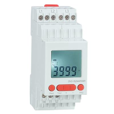 China DV2-3SM415 Relays LCD Display Relays Three Phase Loss Phase Reversal Phase Asymmetry Voltage Protecter 415V for sale