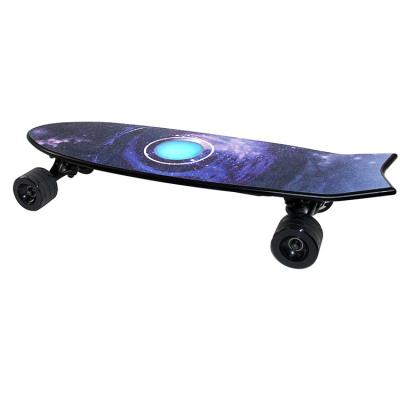 China OEM 2021 Popular Gift LED Fish Board 2200mAh Electric Electric Skateboard With Music Play 584*186*178mm for sale