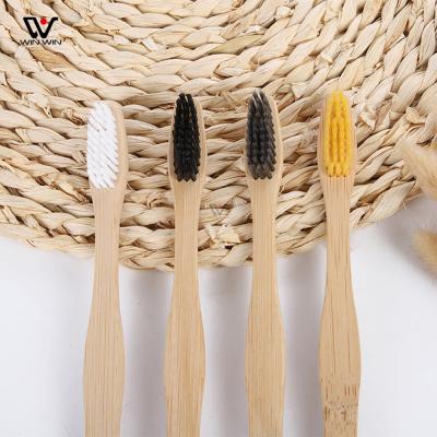 China Factory Direct Supply Eco-friendly Processing Custom Wooden Toothbrush LOGO for sale