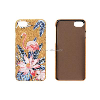 China Cork Shockproof PC Wooden Phone Case For iPhone Chinese Style Custom Empty Cell Phone Case for sale