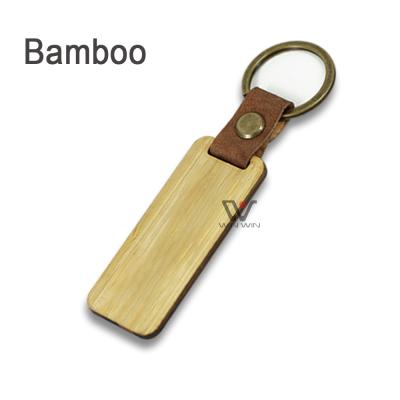 China Promotional Gift Walnut Wooden Key Chain Luxury Eco-Friendly Personalized Key Chain for sale